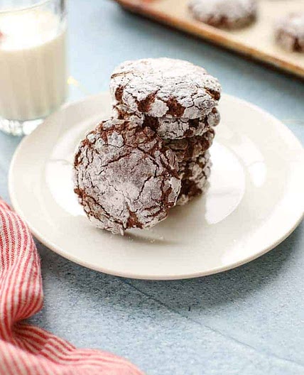 Gluten Free Chocolate Crinkle Cookies