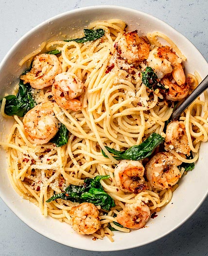 Garlic Butter Shrimp Pasta