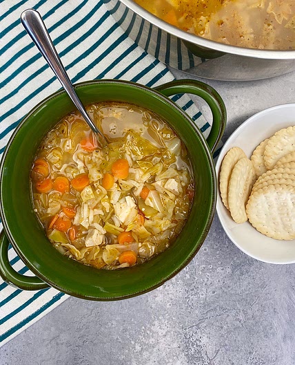 Healthy Chicken and Cabbage Soup