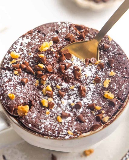 Vegan Chocolate Mug Cake For Two