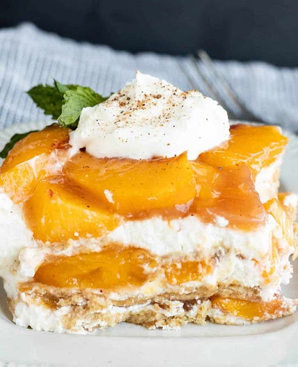 No-Bake Peach Icebox Cake
