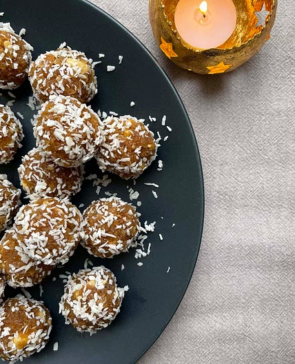 Diwali Coconut and jaggery laddos