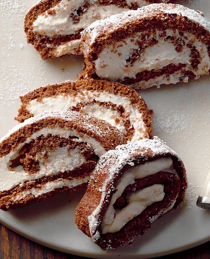 Orange Ricotta Cake Roll