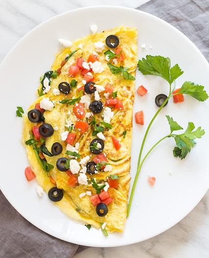 Low FODMAP Mediterranean Omelet