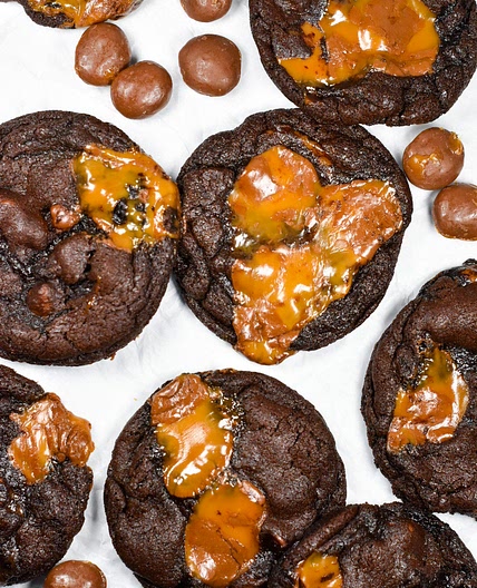 Chocolate Caramel Cookies