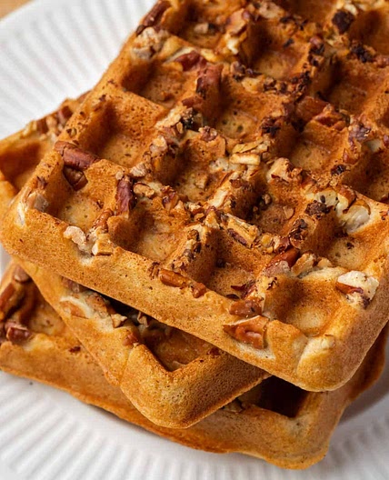 Gluten Free Maple Pecan Waffles