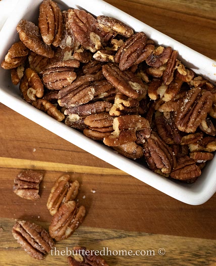 Oven Roasted Salted Pecans