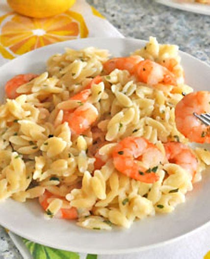 Garlic Lemon Shrimp Orzo