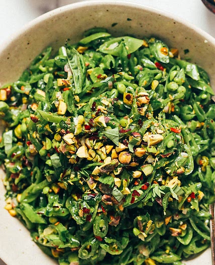 Snap Pea Salad with Zesty Lemon Vinaigrette