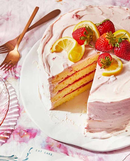 Strawberry-Lemonade Cake