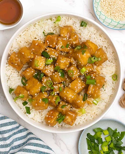 Baked Sesame Ginger Tofu