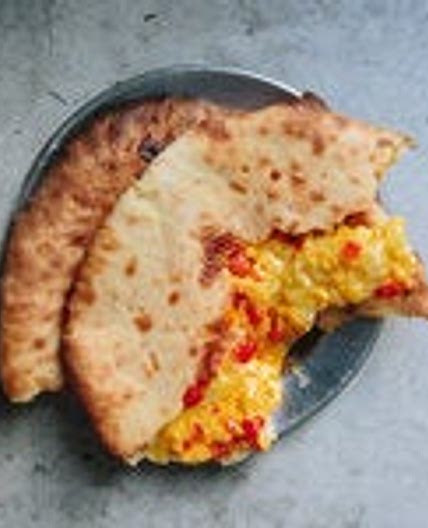 Cheddar Cheese-Stuffed Kulcha