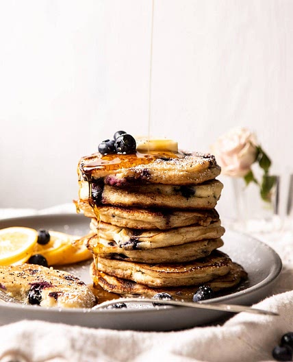 Blueberry Lemon Ricotta Pancakes