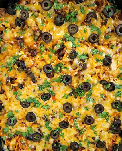 Beef Enchilada Pasta {Easy, One Pot, 30-Minute Meal}