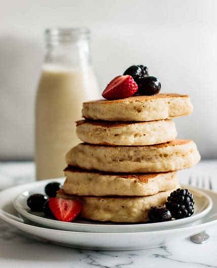 Fluffy Sourdough Pancakes