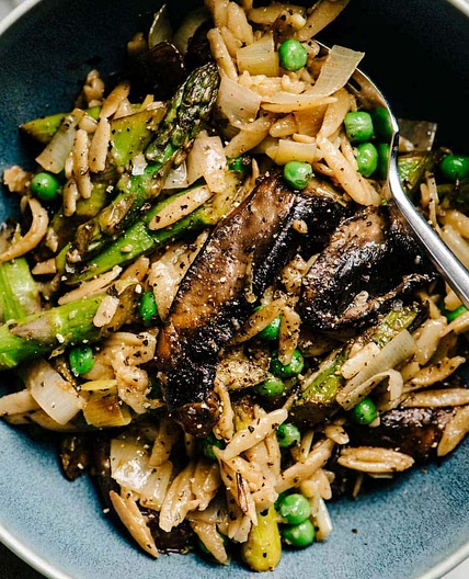 Lemon Orzo with Spring Vegetables