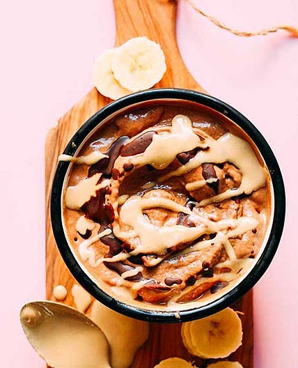 Tahini Chocolate Banana Soft Serve