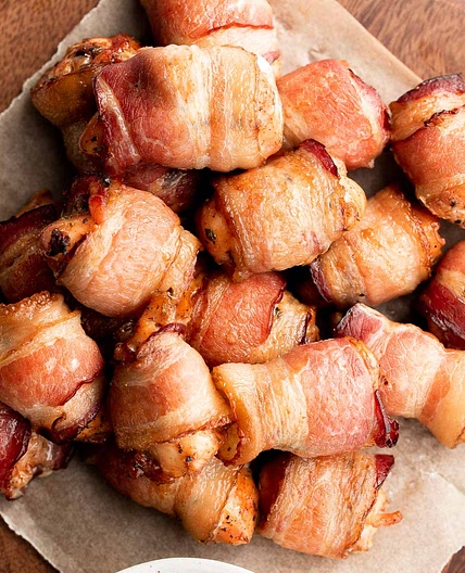 Bacon Wrapped Chicken Bites