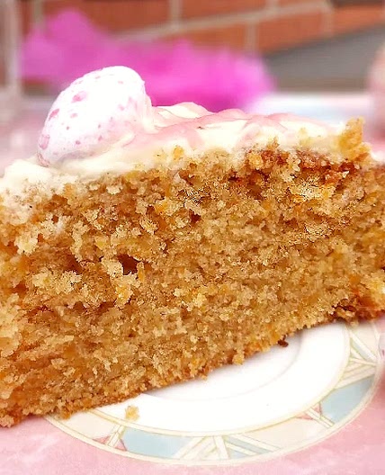 Spelt Carrot Cake with a Lemon Cream Cheese Frosting