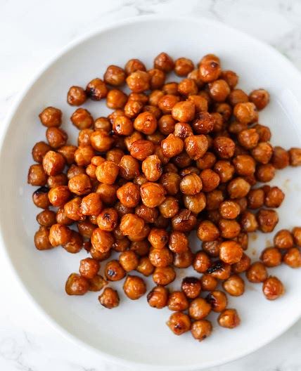 Honey Sriracha Roasted Chickpeas