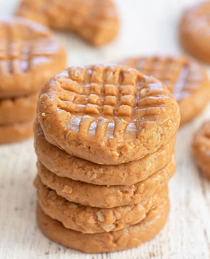 3 Ingredient No Bake Peanut Butter Cookies