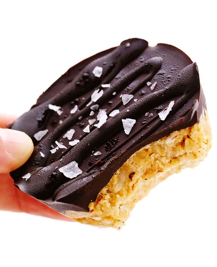 Salted Chocolate Peanut Butter Oat Cups