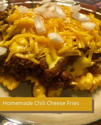 Homemade Chili Cheese Fries