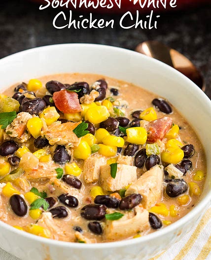 Southwest Creamy White Chicken Chili