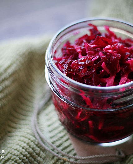 Roast Beet Slaw with Spicy Horseradish