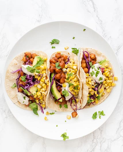 BBQ Chickpea Tacos