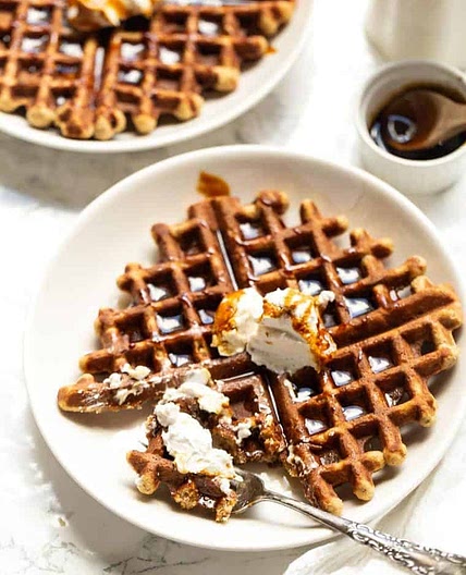 Fluffy Gluten-Free Gingerbread Waffles