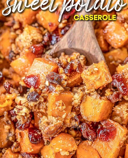 Cranberry Pecan Sweet Potato Casserole
