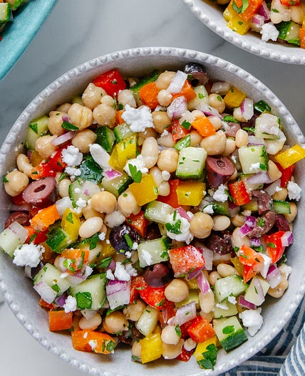 Mediterranean Dense Bean Salad (Viral TikTok Recipe)