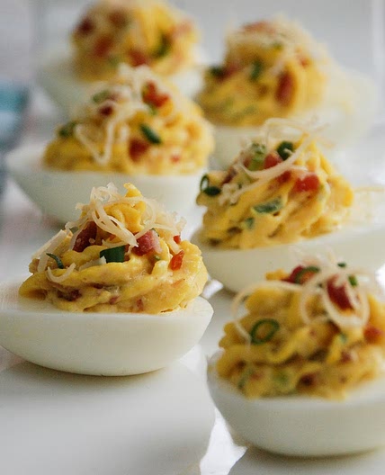 Smoked Gouda Deviled Eggs