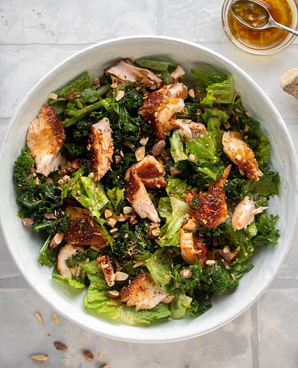 Salmon Salad with Warm Vinaigrette