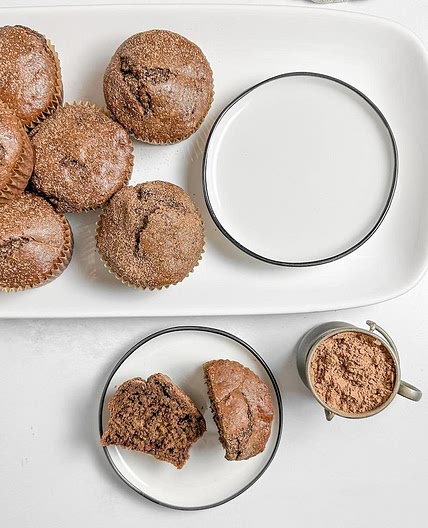 Egg-Free Double Chocolate Banana Muffins