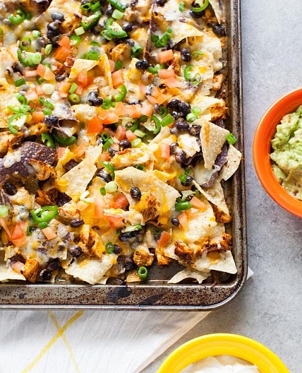 Sheet Pan Chicken Nachos
