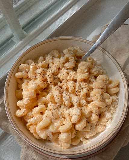 Creamy Cavatappi (gluten free, dairy free option)