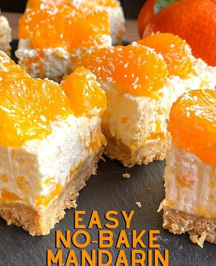 Easy No-Bake Mandarin Cheesecake