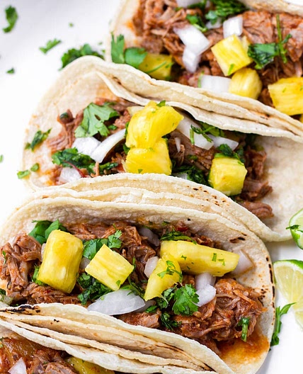 Slow Cooker Tacos Al Pastor