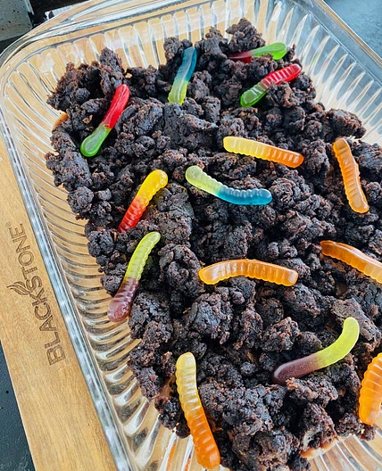 Blackstone Chocolate Dirt Cake