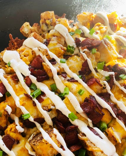 Loaded Cheesy Bread Griddle Recipe