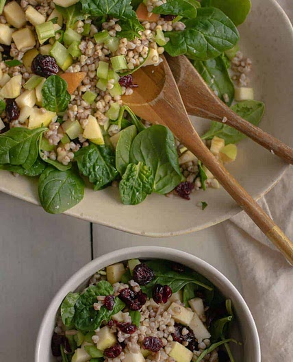 Cranberry Apple Buckwheat Salad