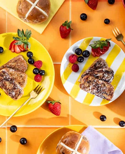 Quick and Easy Easter Hot Cross Bun French Toast