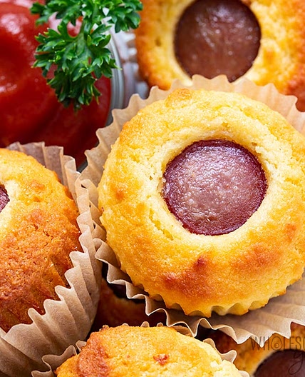 Keto Corn Dog Recipe (Mini Muffins)