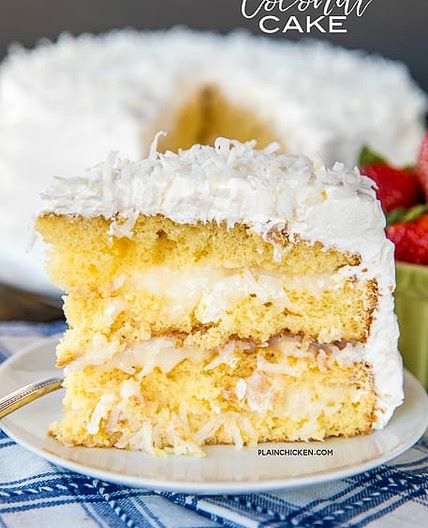 Coconut Cake with Sour Cream Frosting