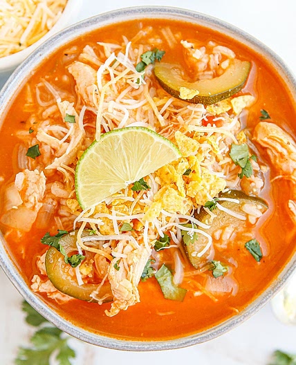 Chicken Tortilla Soup {On the Border Copycat}