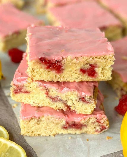 Raspberry Lemon Blondies