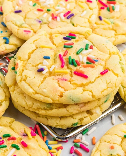 Yellow Cake Mix Cookies