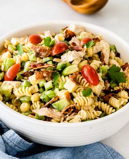 Chicken Club Salad Pasta